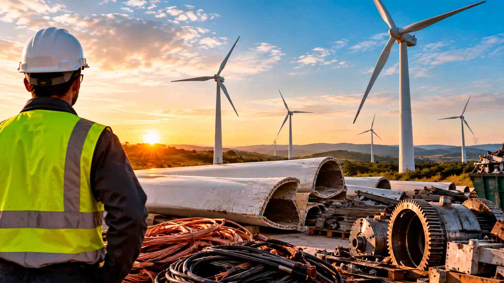 Como aplicar economia circular em gestão de resíduos eólicos