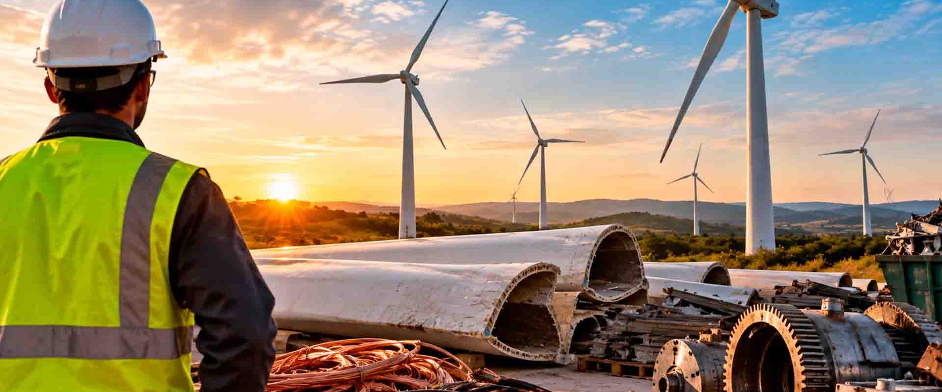 Como aplicar economia circular em gestão de resíduos eólicos