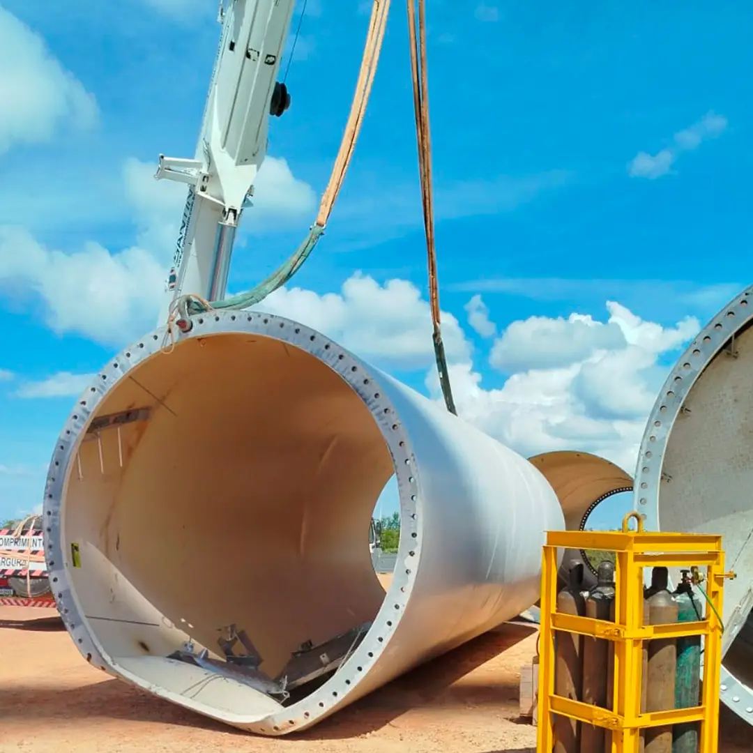corte de componente de energia eólica 4